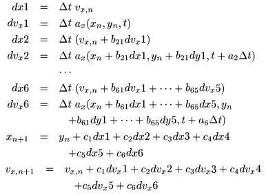 Cash-Karp Integration Method